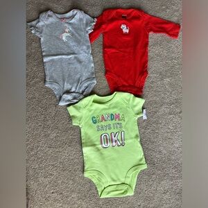 Baby girls carter onesies 3 months